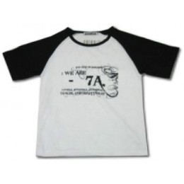 T074 量身訂造班衫   設計t-shirt款式  插肩牛角袖 訂購團體班衫公司     白色撞黑色 T074 量身訂造班衫   設計t-shirt款式  插肩牛角袖 訂購團體班衫公司     白色撞黑色
